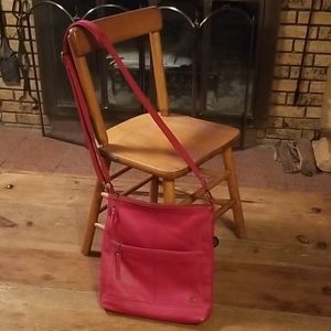 The Sak Red leather Cross body purse